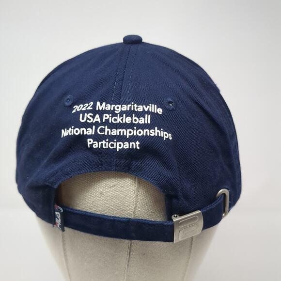 FILA Slideback Hat Blue One Size 2022 Margaritaville USA Pickleball - Picture 6 of 10